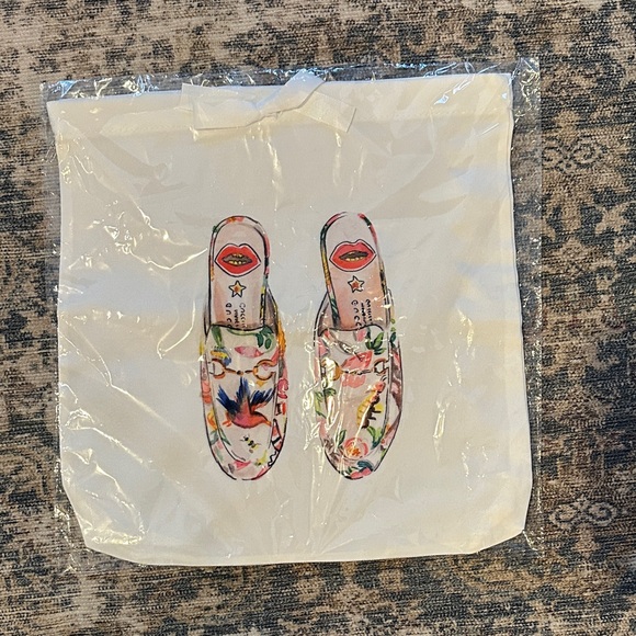 None Handbags - Floral Flats Drawstring Bag-NWT